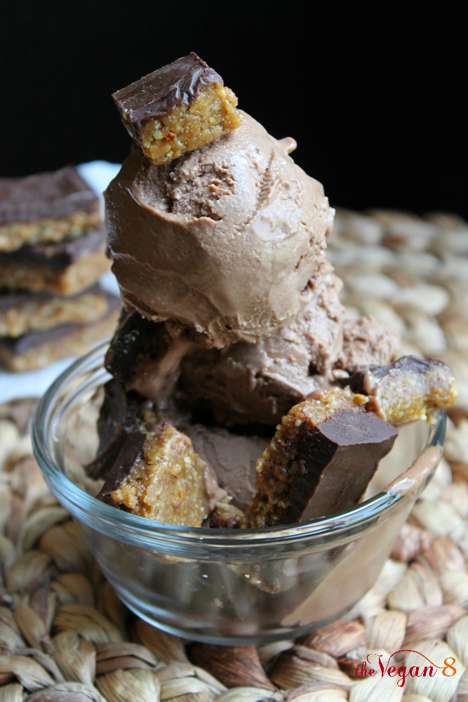 Raw Butterfinger Ice Cream by The Vegan 8